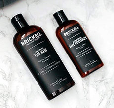 Brickell Men's Daily Essential Face Care Routine I, Gel Facial Cleanser Wash and Face Moisturizer Lotion, Natural and Organic, Unscented, Skincare Gift Set