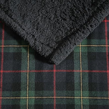 Eddie Bauer - Blanket, Super Soft Reversible Sherpa & Brushed Fleece Bedding, Throw Blankets for Couch, Ideal for Lounging (Pine Tartan)