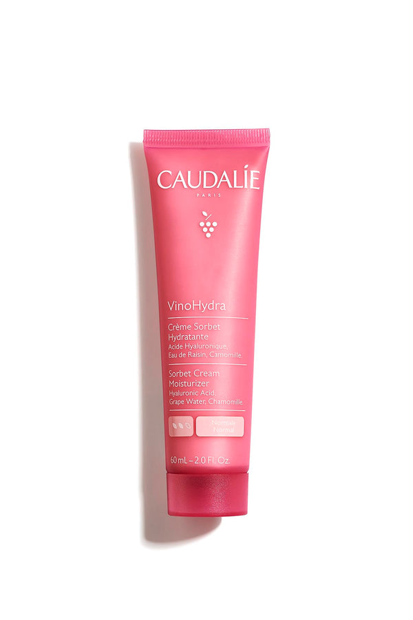 Caudalie VinoHydra Sorbet Cream Moisturizer with Hyaluronic Acid - Daily Cream Moisturizer with Grape Water, Hyaluronic Acid, & Chamomile