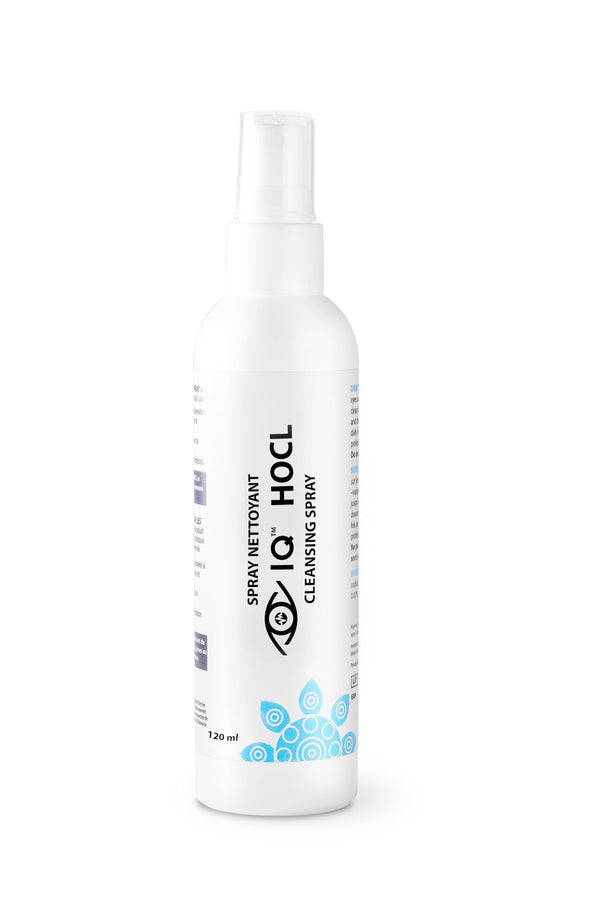 HOCL Cleansing Spray, is a safe and convenient eyelid cleansing spray for daily use. It cleanses the eyelids and gently hydrates them.