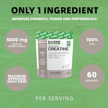 Kaizen Naturals Micronized Creatine Monohydrate, Unflavoured, 300g, Pouch