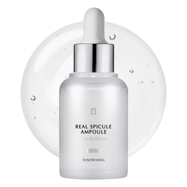 TOSOWOONG Real Spicule Ampoule with 30,000 Shots, Niacinamide, Panthenol, Liquid Skin Booster Serum, Pore Minimizer, Exfoliating, Dead Skin Cells, Skin Texture, Korean Skincare, 30ml, 1.01 fl. oz.