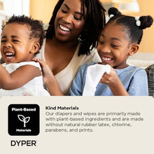 DYPER Baby Wipes | 99% Water | 100% Plant-Based | Hypoallergenic for Sensitive Skin | Fragrance Free | Plastic-Free | 12 Pack, 720 Wipes