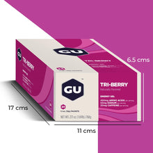 GU ENERGY Original Sports Nutrition Energy Gel, Tri Berry, 24-Count