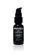 Brickell Men's Restoring Eye Serum Treatment for Men, Natural and Organic Eye Gel to Firm Wrinkles, Minimize Dark Circles, and Promote Youthful Skin, 0.65 Ounce, Unscented