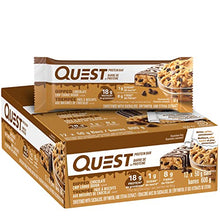 Quest Nutrition Dipped Chocolate Chip Cookie Dough Protein Bar, High Protein, High Fibre, Low Sugar, Low Carb, Keto Friendly, 21g Protein, 1g Sugar, 12ct