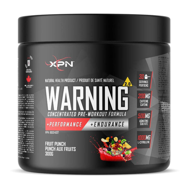 WARNING | XPN | ULTIMATE PRE-WORKOUT MATRIX | 30 SERVINGS | ENERGY & PUMP | POWER BLEND | (Fruit Punch)