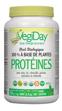 VegiDay Raw Organic Plant Based Protein 20g, unflavoured, 741g with Pea, Pumpkin, Chia, Quinoa, Spirulina & Chlorella