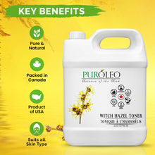 PUROLEO Witch Hazel Toner 32 Fl Oz/946 ML (Packed in Canada) Refresh and Revitalize Your Skin with | Premium Bottle | Luxury Skin Care Toner | Facial Toner for Postpartum & Skincare