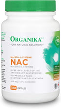 Organika Canadian-Made NAC (N-Acetyl-L-Cysteine) 500mg- Supports Antioxidant Glutathione Levels, Immune System Support, Liver and Detox Support- 180caps