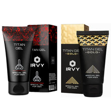 Original Male Titan Gel Gold with IRVY Titan Gel Red Massage Cream for Men