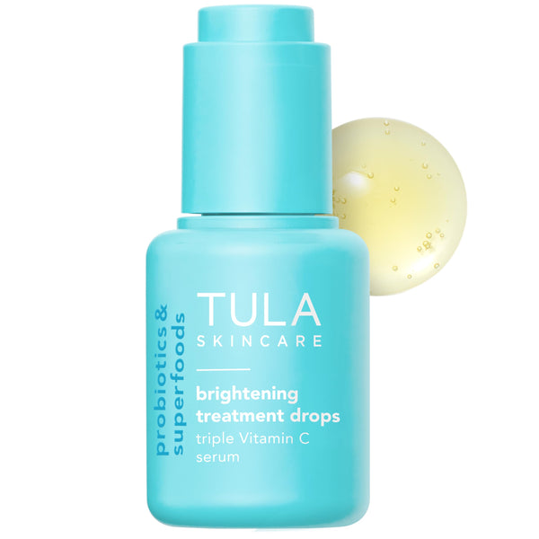 TULA Skin Care Brightening Treatment Drops - Vitamin C Serum, Brightens the Look of Dull Skin & Dark Spots, 1 fl oz.