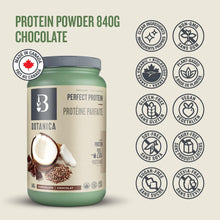 Botanica Perfect Protein Powder Chocolate - 20g plant-based protein per serving, Non-GMO, Stevia and Sugar-Free, Gluten-free, dairy-free, vegan, chocolate pre-workout or post-workout protein powder for men and women, 20 day supply