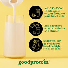 Good Protein Vegan Plant-based Protein Powder 100% Natural, Non-GMO, Dairy-free, Gluten-free, Soy-free, No Added Sugar and Nothing Artificial. Bananas & Cream All-in-One Shake 880 grams