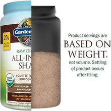 Garden of Life Raw All-in-One Nutritional Shake, Chocolate Cocoa, (28 servings- 1017g) Packed with 20 grams of Certified Organic Plant Protein packed with incredible nutrition to help build lean muscle. Assists in the building of lean muscle when combined