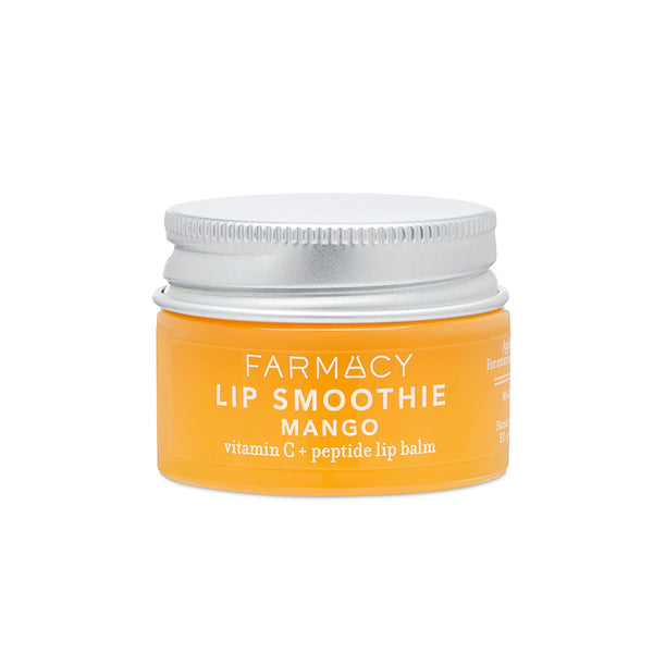 Farmacy Peptide Lip Balm - Lip Smoothie Hydrating Lip Balm with Vitamin C to Visibly Plump + Smooth Lip Lines - Nourishing Lip Treatment with a High-Gloss Finish - Mango (10g)