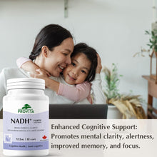 NADH+ - Cognitive Support Antioxidant by Provita | Maintain Mental Clarity, Focus & Memory | Brain Health Support | Increase Energy Production | NADH, Coenzyme Q10 & Chlorophyll | 60 Capsules