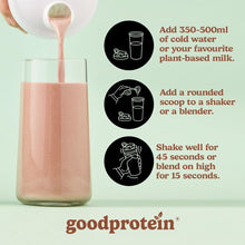 Good Protein Vegan Plant-based Protein Powder 100% Natural, Non-GMO, Dairy-free, Gluten-free, Soy-free, No Added Sugar and Nothing Artificial. Mint Chocolate Chip All-in-One Shake 440 grams