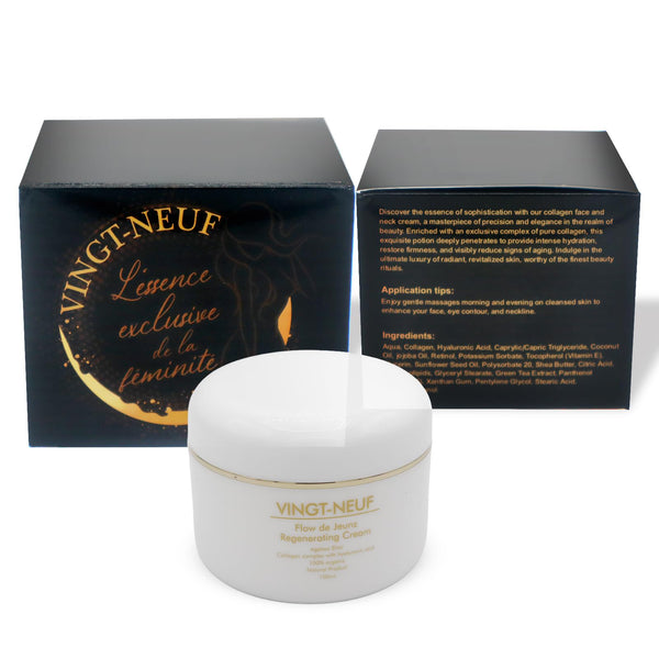 VINGT-NEUF (29) - Flow de Jeunz - Anti-Aging Cream – Hyaluronic Acid & Collagen, Moisturizing, Reduces Wrinkles & Firms Skin