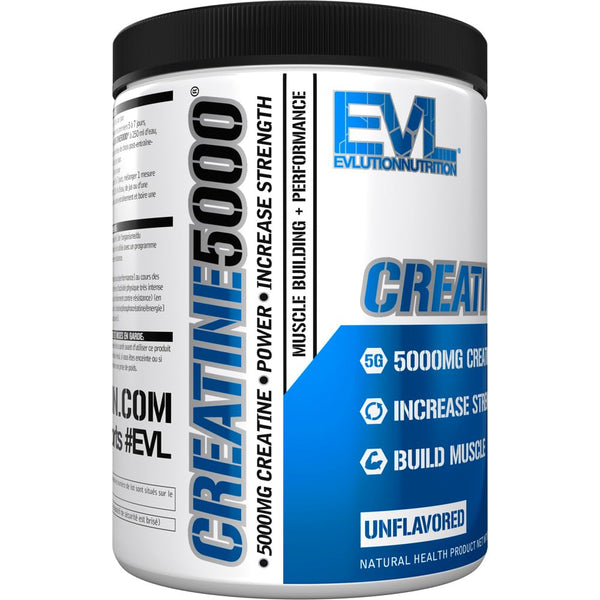 Evlution Nutrition Creatine5000 5 Grams of Pure Creatine Monohydrate in Each Serving Unflavored Powder (60 Servings)