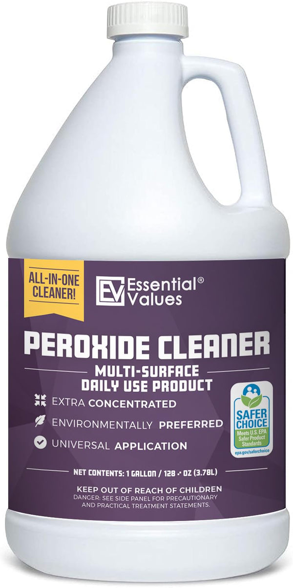 Peroxide Cleaner 5%, Safer Choice Certified | Made in USA, Multi-Surface - Extra Concentrated - Ideal for Residential | Commercial | Retail | Hospital Facilities | Restaurants & More