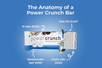 Health Life Power Crunch Bar, Cookies and Cream, 1.4 Ounce