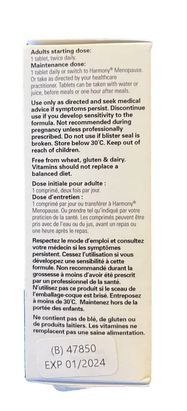 Martin & Pleasance - Harmony Menopause Max, 60 Tablets - Hot Flashes and Night Sweats Supplement - Menopause Relief for Women - Mood Support and Inflammation Supplements - Menstrual Pain Relief