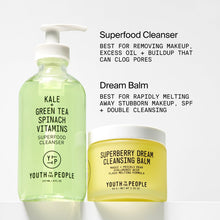 YTTP Superberry Dream Cleansing Balm - Hyaluronic Acid Hydrating Facial Cleanser + Makeup Remover Balm with Moringa Oil, Acai - Paraben + PEG Free Vegan Face Balm (3.4oz)