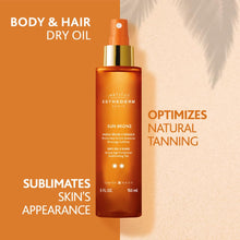 Institut Esthederm - Sun Bronz Dry Oil 3 Suns - Ultra-nourishing Body And Hair Suncare Oil, Sublimating Tan, Long-lasting Tan, 150 mL.