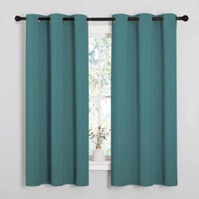 NICETOWN Blackout Curtains 2 Panels for Bedroom- Thermal Insulated Grommet Blackout Curtains 63 Inches Long for Living Room/Kitchen Rideaux occultants (2 Panels, W42 x L63 -Inch,Sea Teal)