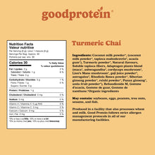 GoodProtein Golden Turmeric Latte Powder - 100% Natural Plant-Based Adaptogen Blend | Rich & Creamy with Antioxidants for Stress Relief | Vegan, Non-GMO, Dairy-Free, No Added Sugar | 225g 30 Servings