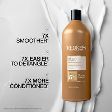 REDKEN Conditioner for Dry, Brittle Hair, Moisturizes and Provides Intense Softness and Shine, With Argan Oil, All Soft, 1000 ml