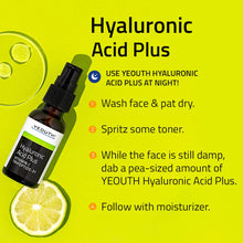 YEOUTH Hyaluronic Acid Serum for Face with Vitamin C with Tripeptide, Skin Care Product for Dry Looking Skin, Hydrating Acide Hyaluronique Serum Visage 2oz