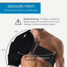 NatraCure Cold or Hot Shoulder Ice Pack Wrap, Compression Shoulder Brace for Pain Relief - Cool or Heating Pad for Rotator Cuff Injuries, Football, Baseball, Volleyball, Basketball, Golf, Softball