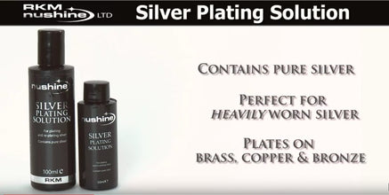 Nushine Silver Plating Solution 5.1 Oz (150ml) - Permanently Plate Pure Silver onto Worn Silver, Brass, Copper and Bronze (Ecofriendly Formula)