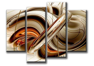 Abstract Brown White Lines Wall Art Painting The Picture Print On Canvas Abstract Pictures for Home Decor Decoration Gift