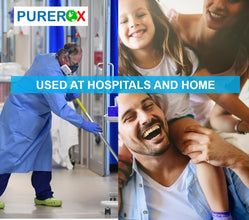 PUREROX disinfectant (3.4oz, 2pk) TSA Travel Size. Eliminate viruses Norovirus, MRSA, Athlete Foot Fungus, Bacteria. Hospital Grade. Safe Anywhere. No residue. Suitable for All Surfaces.