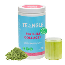 Teangle Matcha Collagen Powder for Skin and Energy, Made in Canada, Ceremonial Grade Matcha with Pure Marine Collagen, Organic, Sugar-Free, Dairy-Free, 30-Day Supply