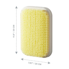 Wall Mounted Back Scrubber for Shower - Large Exfoliating Brush for Shower - Bathing Scrub Brush - Hands-Free Back Brush & Body Scrubber - Shower Accessories - 7.9x11.9in in-Shower Scrubber for Body