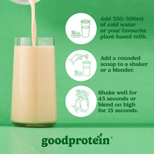 Good Protein Vegan Plant-based Protein Powder 100% Natural, Non-GMO, Dairy-free, Gluten-free, Soy-free, No Added Sugar and Nothing Artificial. Peanut Butter All-in-One Shake 440 grams