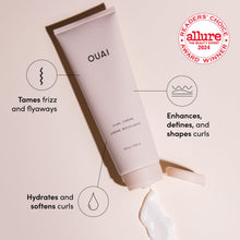 OUAI Curl Cream - Hydrating, Anti-Frizz Curl Enhancer - Babassu and Coconut Oil, Linseed and Chia Seed Oil - Paraben, Phthalate, Sulfate and Silicone-Free Curly Hair Products (8 Fl Oz)