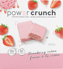 Power Crunch Protein Bar Strawberry Crème 12 Count, Pink