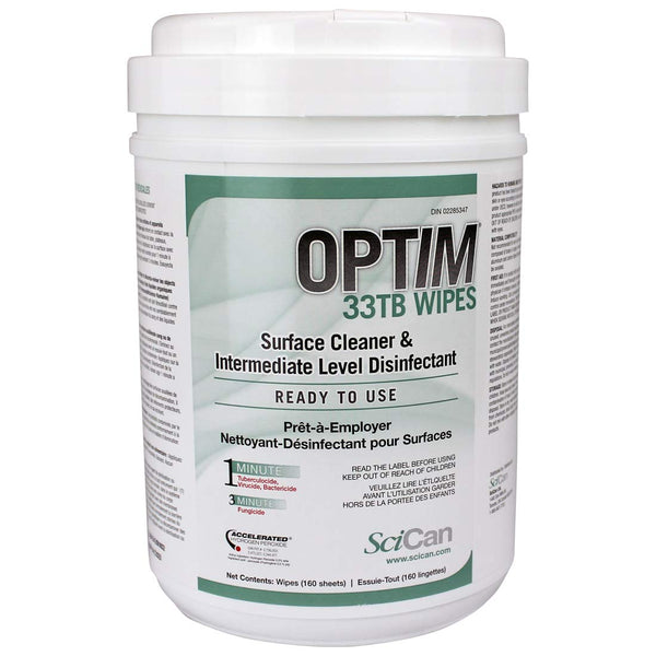 OPTIM 33TB Unscented Disinfectant Wipes