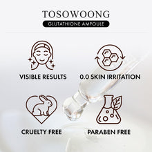 TOSOWOONG Glutathione Serum with 20,000ppm Glutathione, Niacinamide and hyaluronic acid, Improve skin elasticity, Revitalize complexion, Korean Skincare, 30ml, 1.01 fl. oz.