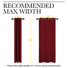 NICETOWN Home Decorations Thermal Insulated Solid Grommet Top Blackout Living Room Curtains/Drapes for Christmas & Thanksgiving Gift (1 Pair, 42 x 84 inches, Burgundy Red)