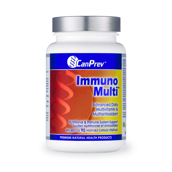 CanPrev Immuno Multi, 90 Veg Caps, 30-Day Supply - Vegan and Non-GMO - Daily Multivitamin with N-Acetyl-Cysteine and 21 Essential Nutrients, Balanced Formula - Includes 10 Antioxidants for Vitality