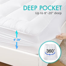 YUGYVOB Mattress Topper Queen, Pillow Top Cooling Mattress Pad with 8