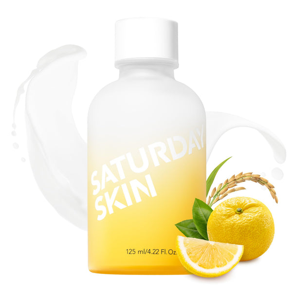 Saturday Skin Yuzu Vitamin C Bright Toner for Dryness Dullness Face Hydrate Tone Glow Niacinamide Smooth Skin Facial Water Korean Skincare Ideal for All Skin Type