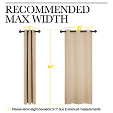 NICETOWN Thermal Insulated Eyelet Top Room Darkening Panels/Curtains/Drapes for Bedroom (2 Panels, W42 x L84 inches, Biscotti Beige)