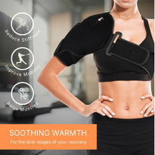 NatraCure Cold or Hot Shoulder Ice Pack Wrap, Compression Shoulder Brace for Pain Relief - Cool or Heating Pad for Rotator Cuff Injuries, Football, Baseball, Volleyball, Basketball, Golf, Softball